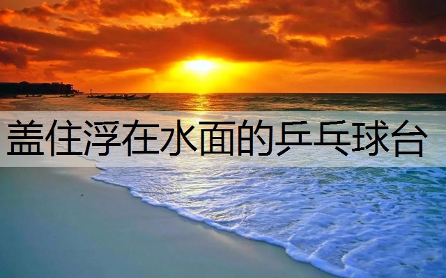 盖住浮在水面的乒乓球台